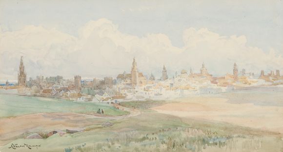 Bonhams : Alexander Wallace Rimington (British, 1854-1918) The Road to ...