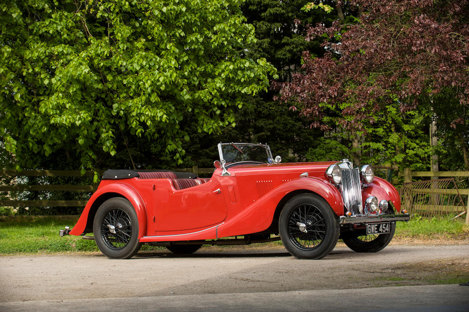 Bonhams : 1938 MG VA Tourer Chassis no. VA 1514 Engine no. TPBGA21594