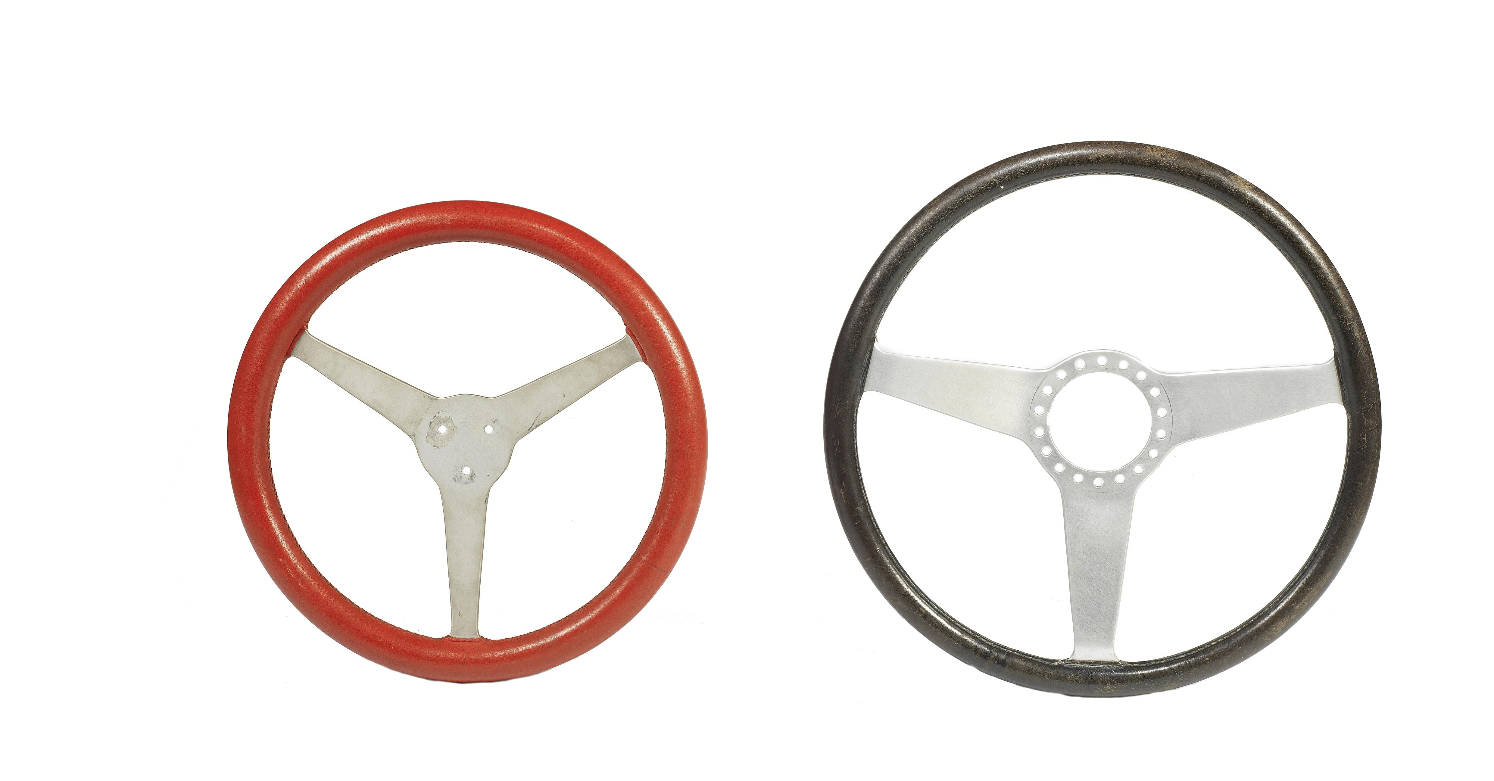 Bonhams Cars Two steering wheels, ((2))
