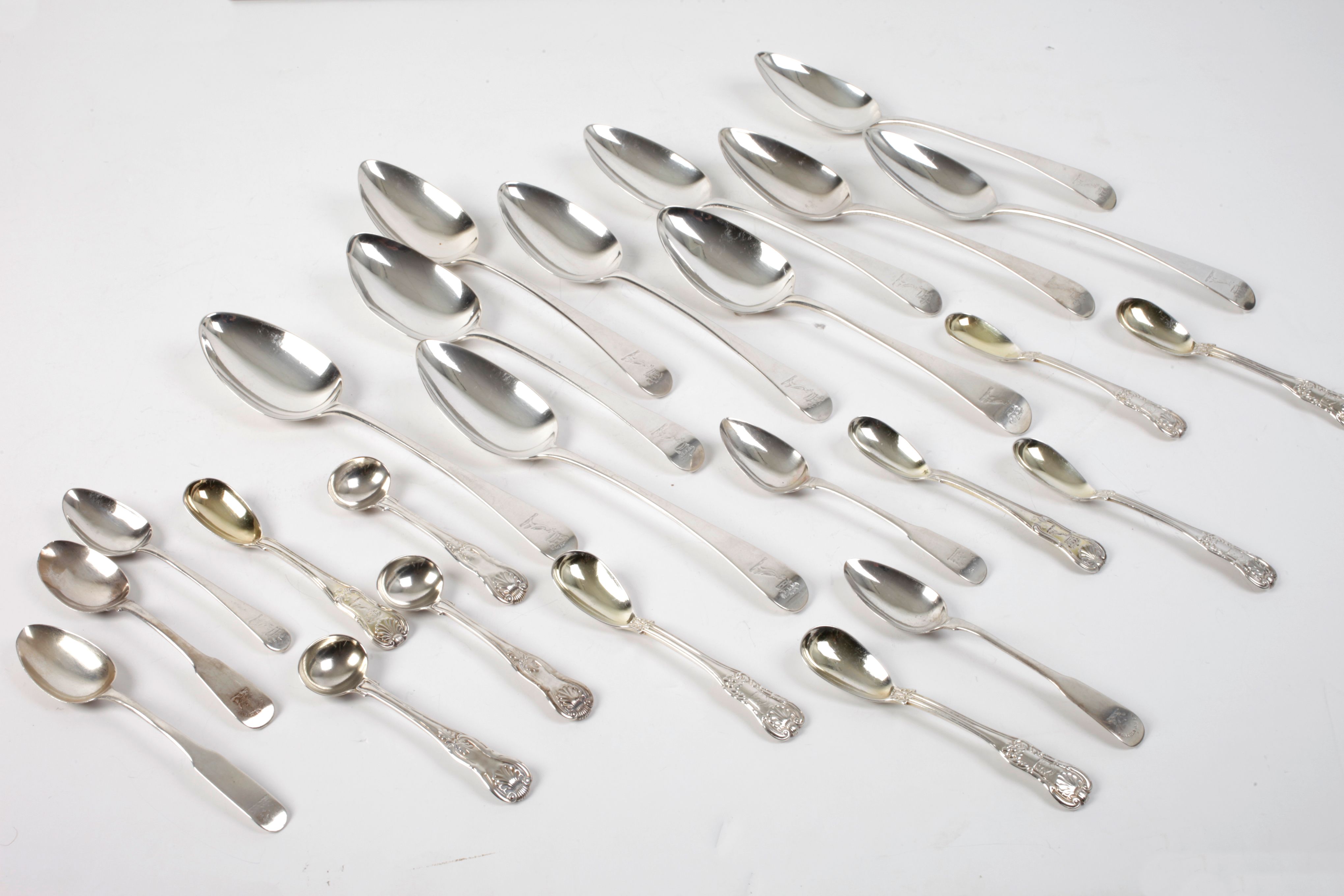 Bonhams A Collection Of Silver Flatware Various Makers And Dates 