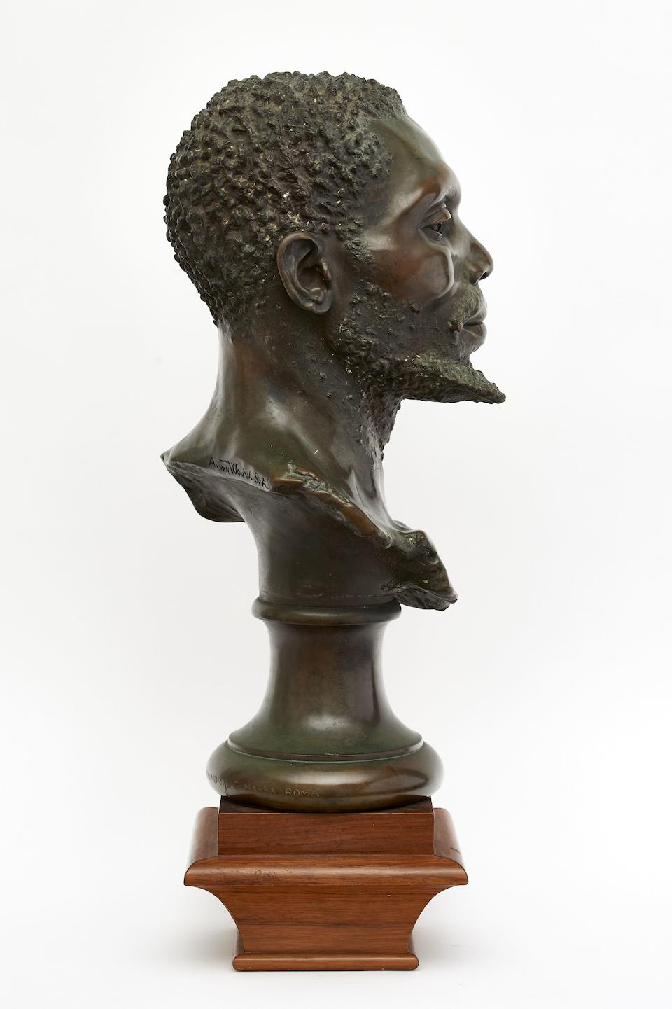 Bonhams : Anton van Wouw (South African, 1862-1945) Bust of a Zulu 55 ...