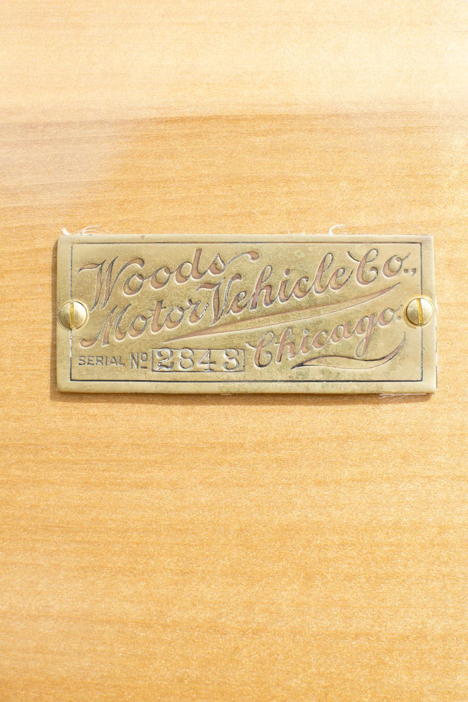 1905 WOODS ELECTRIC QUEENS VICTORIA BROUGHAM  Chassis no. 2843