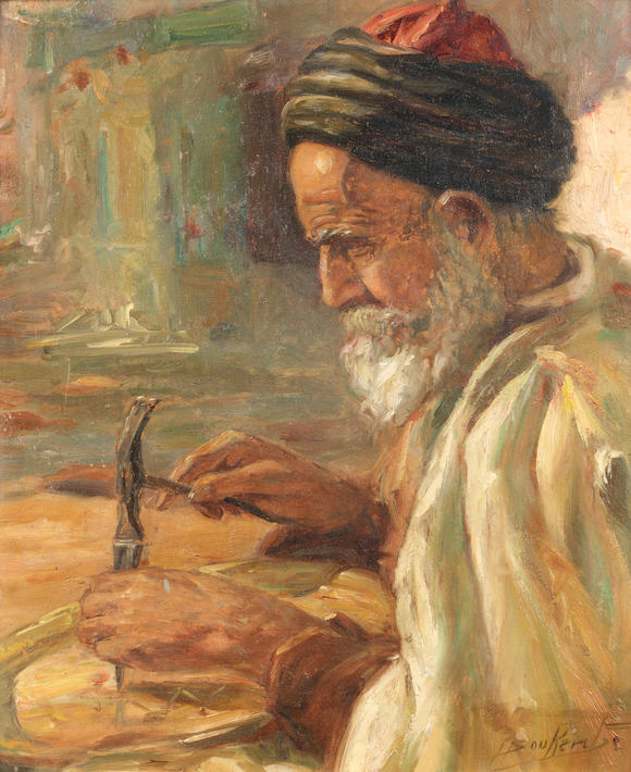 Bonhams Miloud Boukerche Algeria 1908 1978 Portrait Of An Arab Man