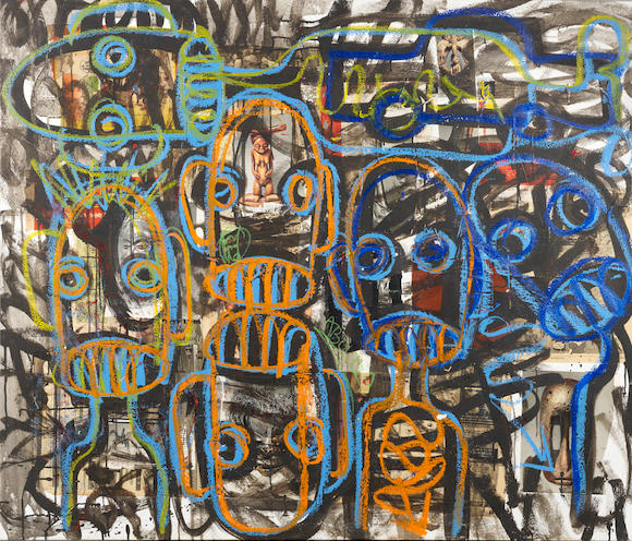 Bonhams : Aboudia Abdoulaye Diarrassouba (Ivorian, born 1983) Untitled ...