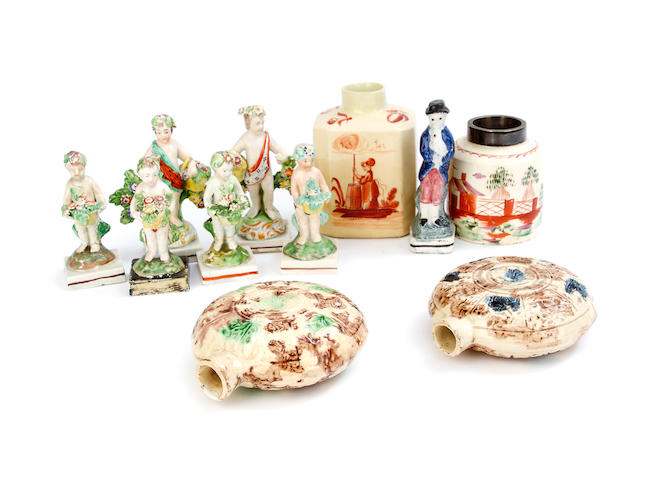 A group of British pottery, late 18th-19th century