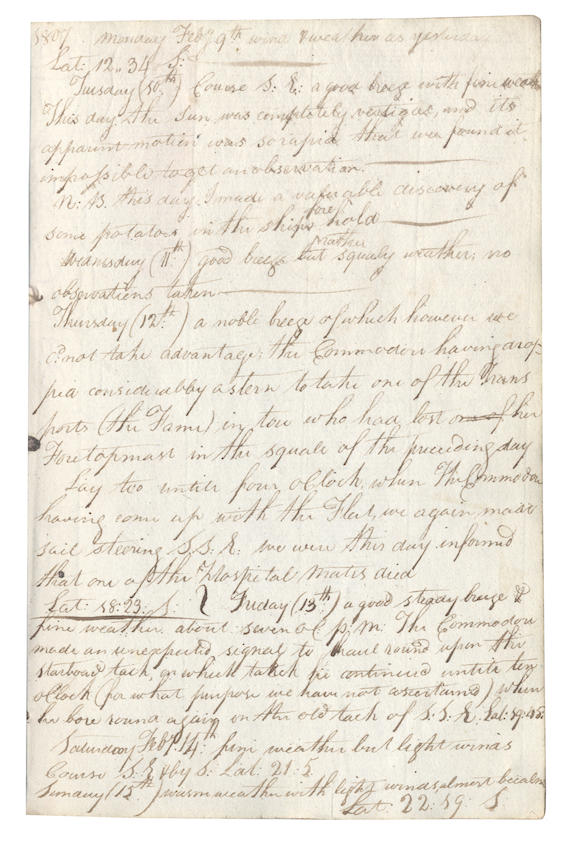 Bonhams : SOUTH AMERICA - CONNAUGHT RANGERS Journal kept by Lieutenant ...