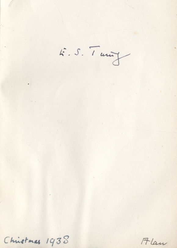 Bonhams : TURING (ALAN) The Holy Bible, PRESENTED BY ALAN TURING TO HIS ...
