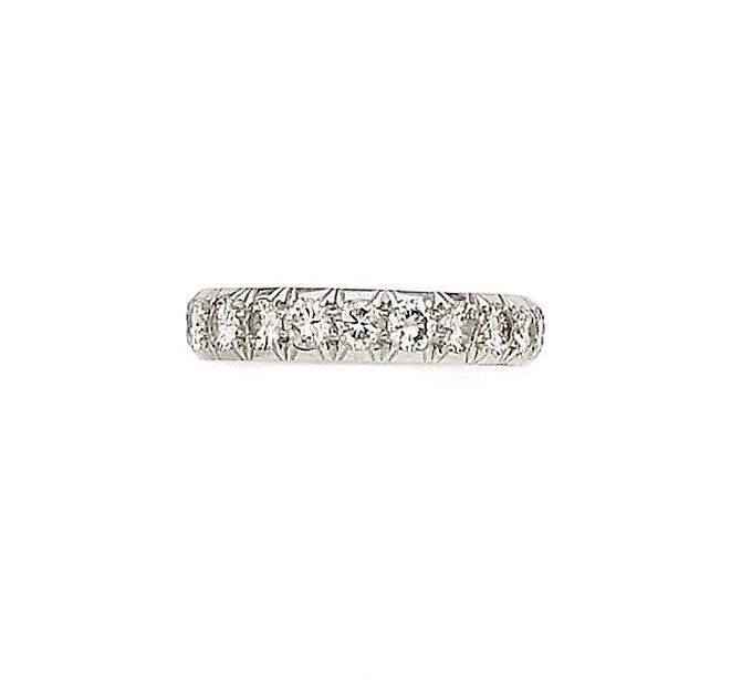 A diamond eternity ring