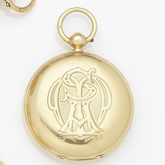 Bonhams McCleave Bros, Belfast. An 18K gold key wind full hunter