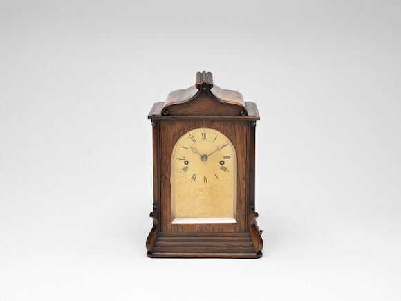 Bonhams : A third quarter of the 19th century rosewood mantel clock ...