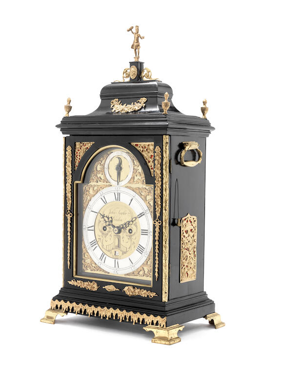 Bonhams A III ebonised and gilt brass mounted fusee table