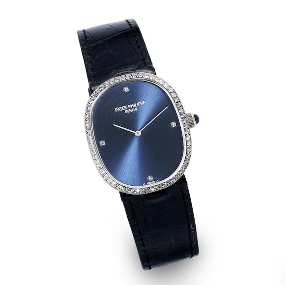 Bonhams : Patek Philippe. A mid size 18K white gold and diamond set ...