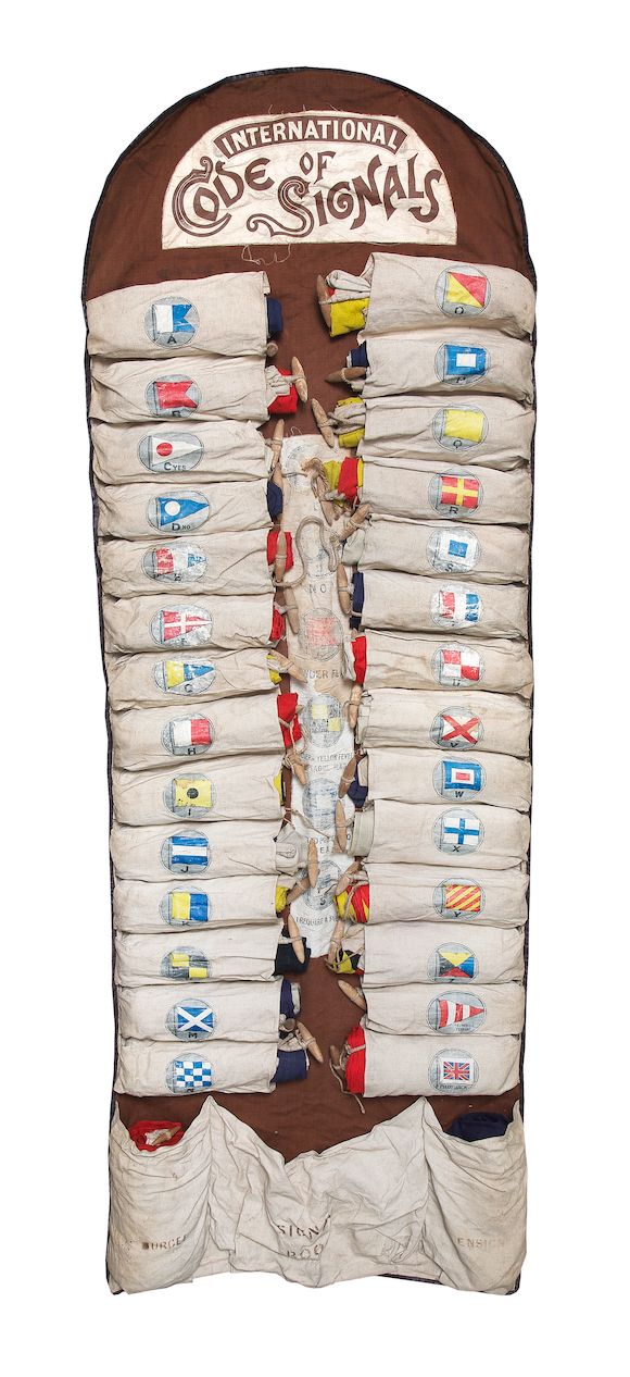 Bonhams A set of marine signal flags and pendants 'International code