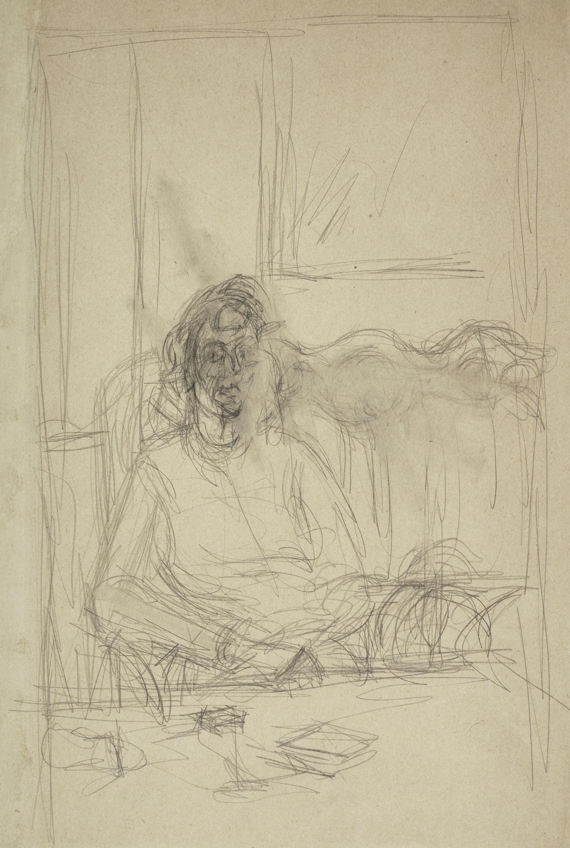 Bonhams : Alberto Giacometti (1901-1966) Annette assise au canapé