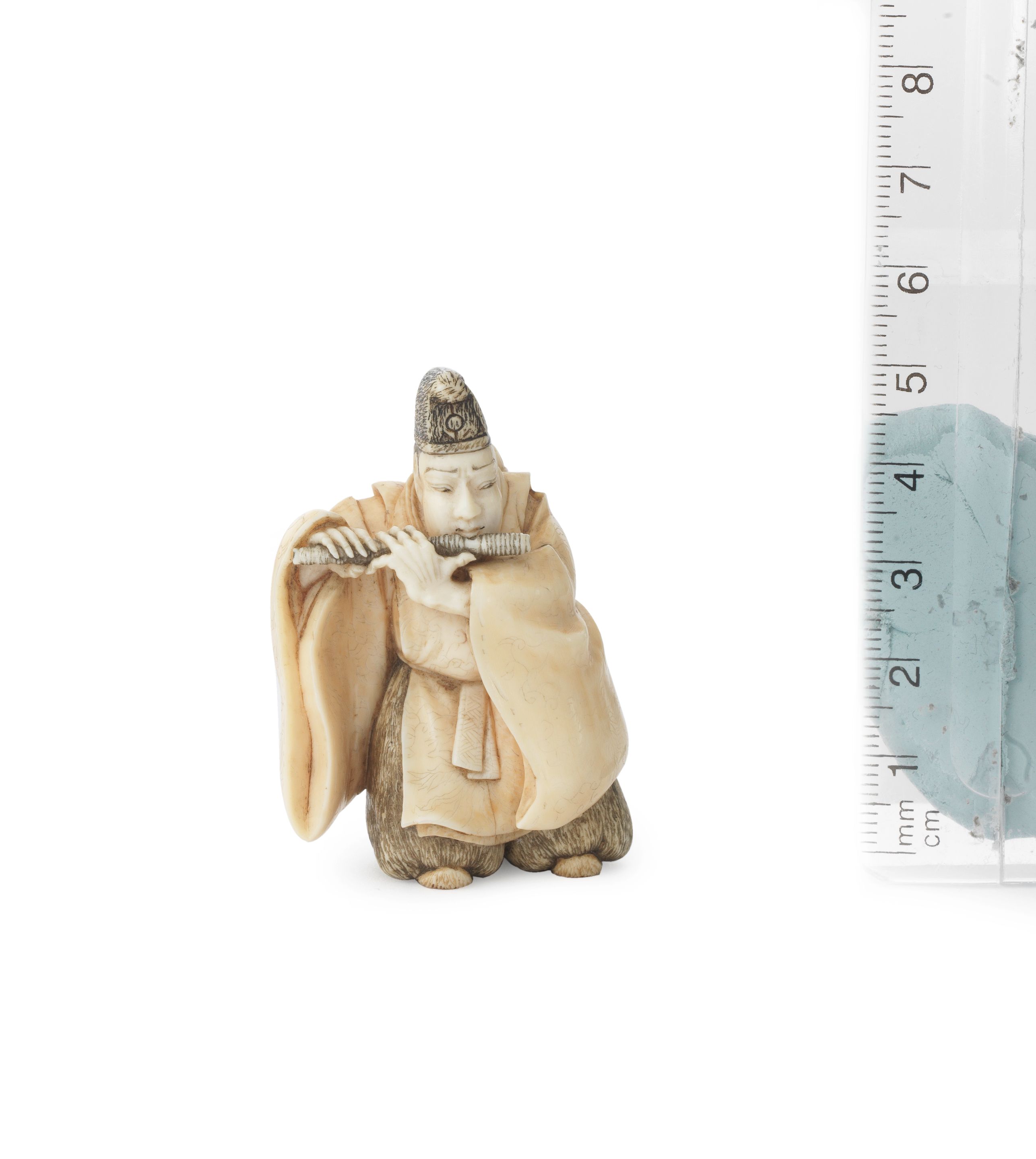 Bonhams An ivory netsuke of Hirai Yasumasa By Ueda Kohosai, Osaka