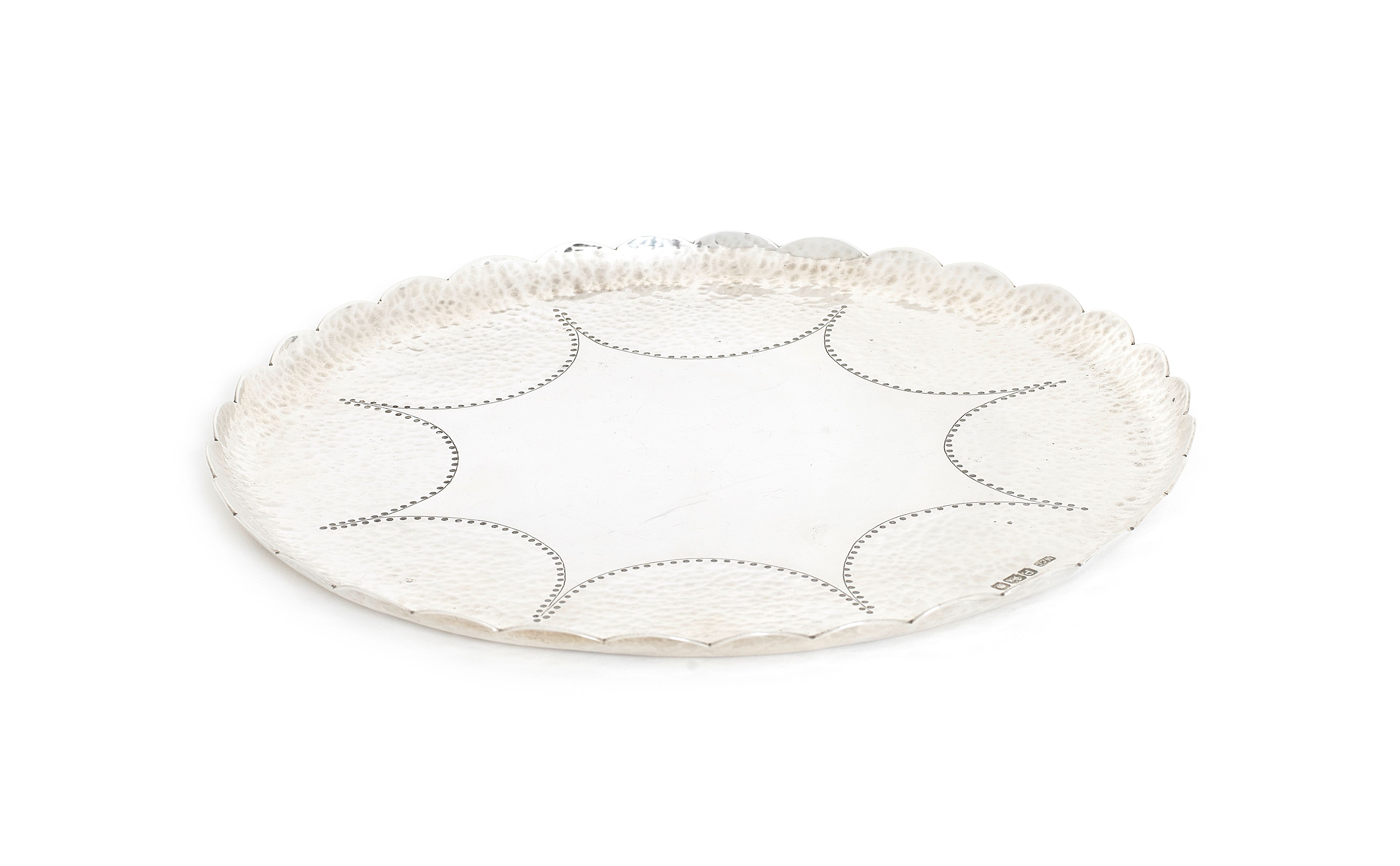 Bonhams A modernist silver tray by Montague Car Groome, London 1950