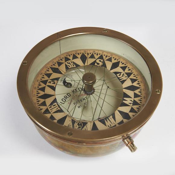 Bonhams : A Lord Kelvin patent dry card ship's compass, Scottish, circa ...