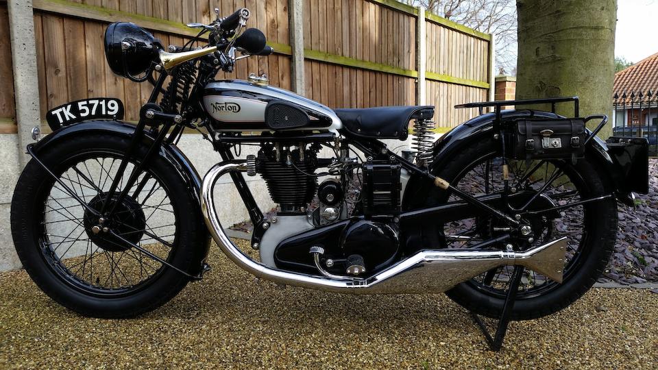 Bonhams : 1930 Norton 490cc Model 18 Frame no. 43539 Engine no. 50501