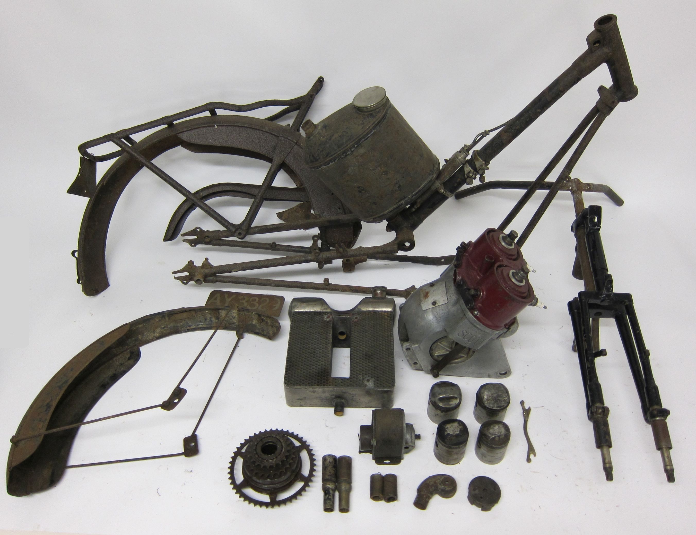 Bonhams Cars : An early-mid Vintage Scott project, ((Qty))