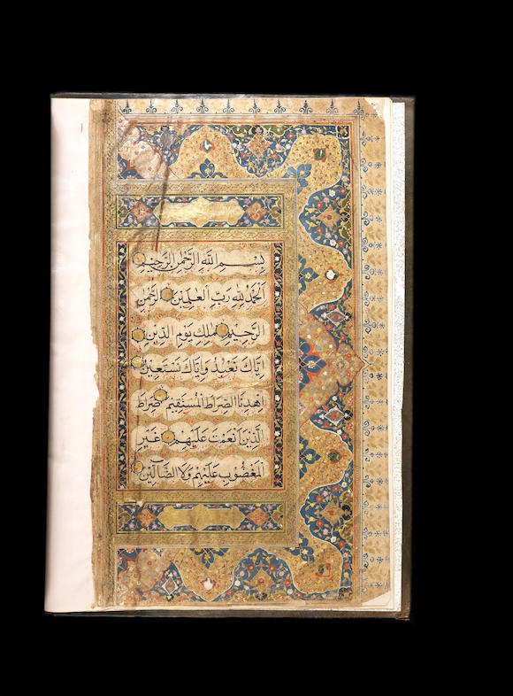 Bonhams A Large Illuminated Qur An Copied By Abdul Latif Bin Mulla Hamid India Dated Ah 1098