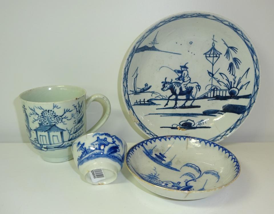 Bonhams : A study collection of Liverpool blue and white porcelain ...