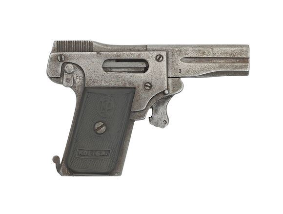 Bonhams : A 2.7mm miniature semi-automatic pistol by Kolibri, no. 3