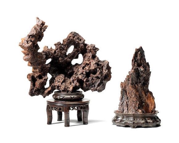 Bonhams : Two Chinese rootwood scholar's rocks Qing Dynasty (3)