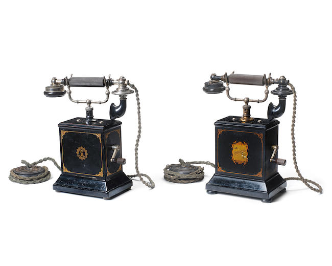 A Pair of Ericsson table telephones, Early 20th century, (2)
