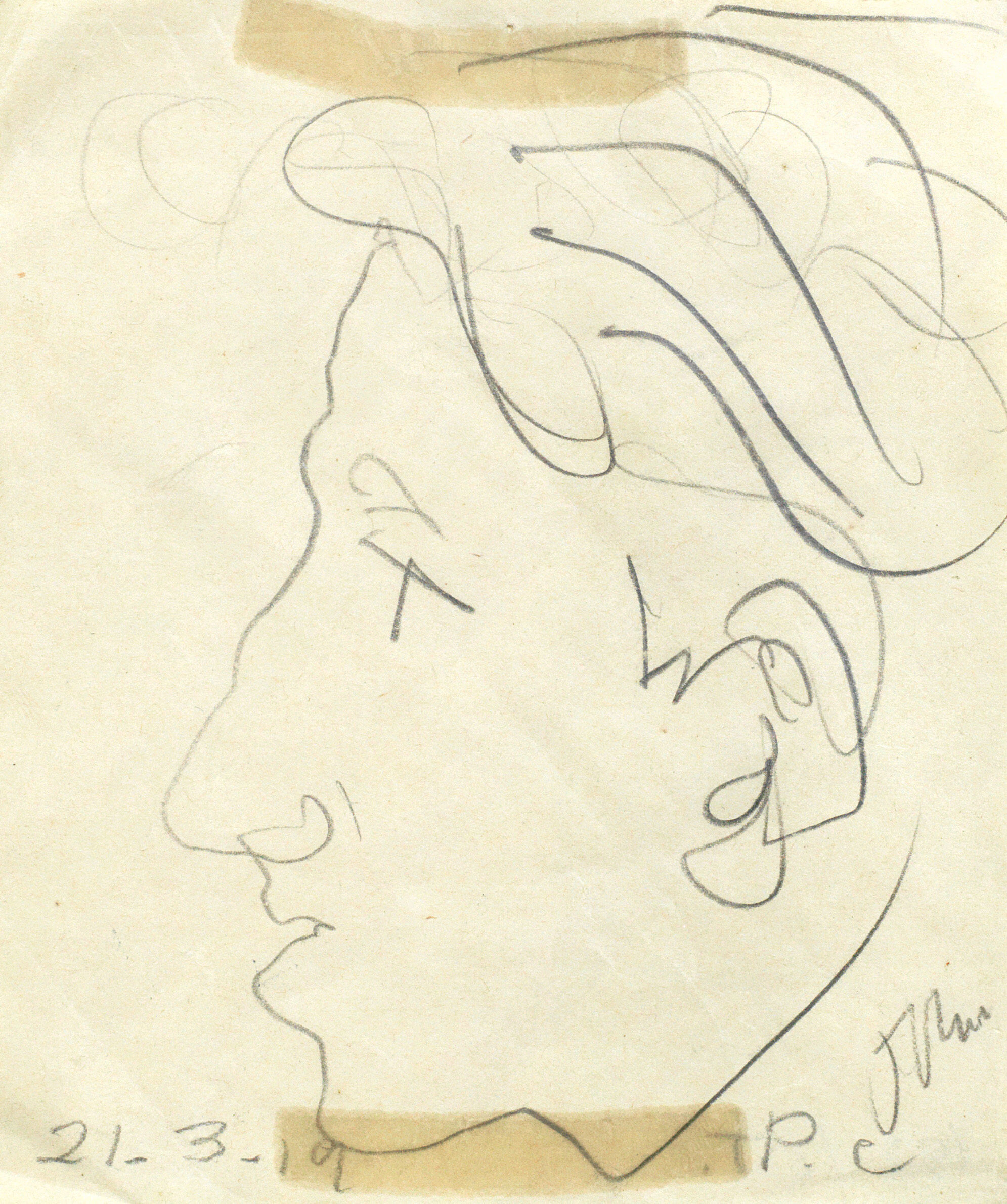 Head Study in Profile