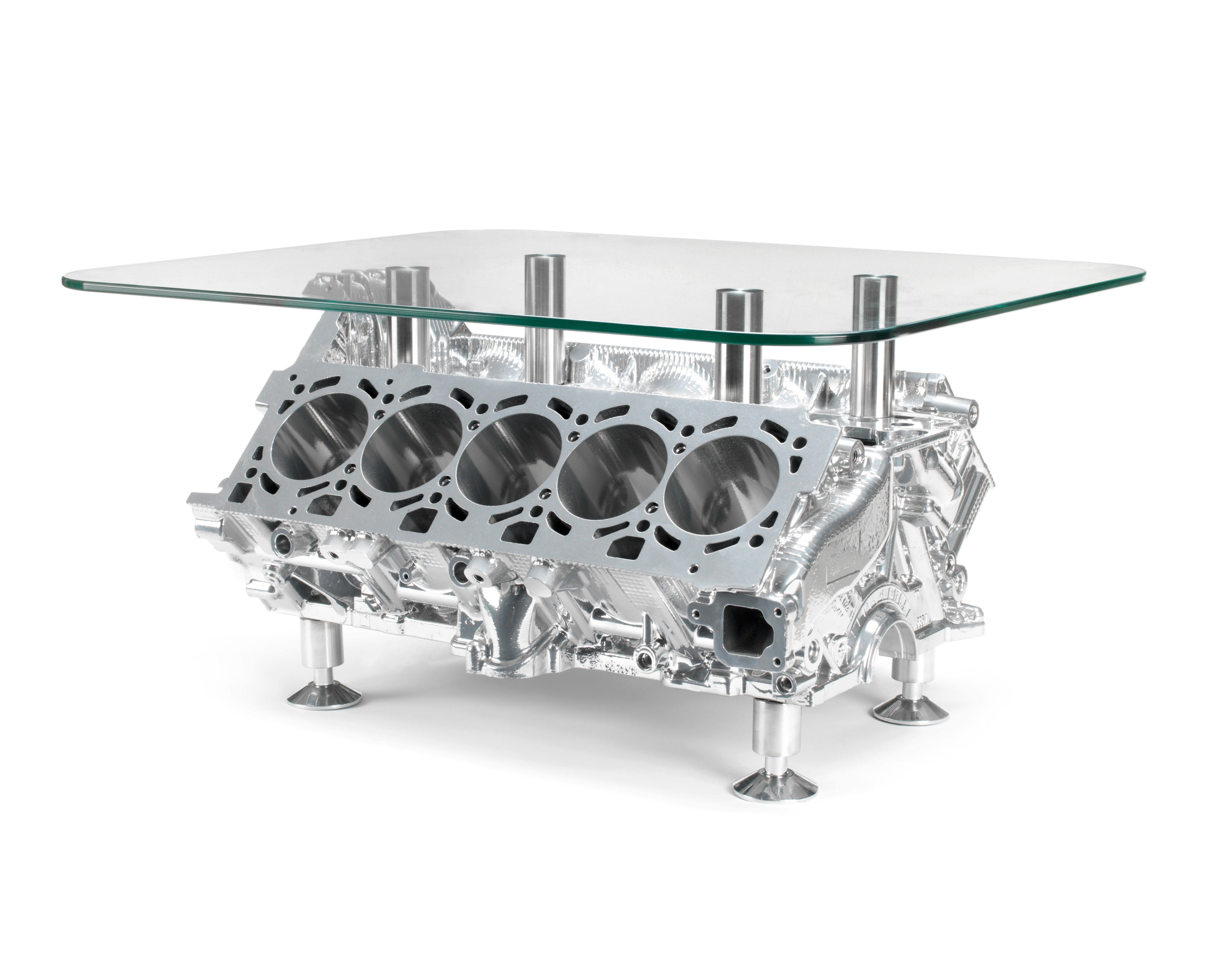 Bonhams : A Lamborghini  litre V10 ENGINE CYLINDER BLOCK COFFEE TABLE,