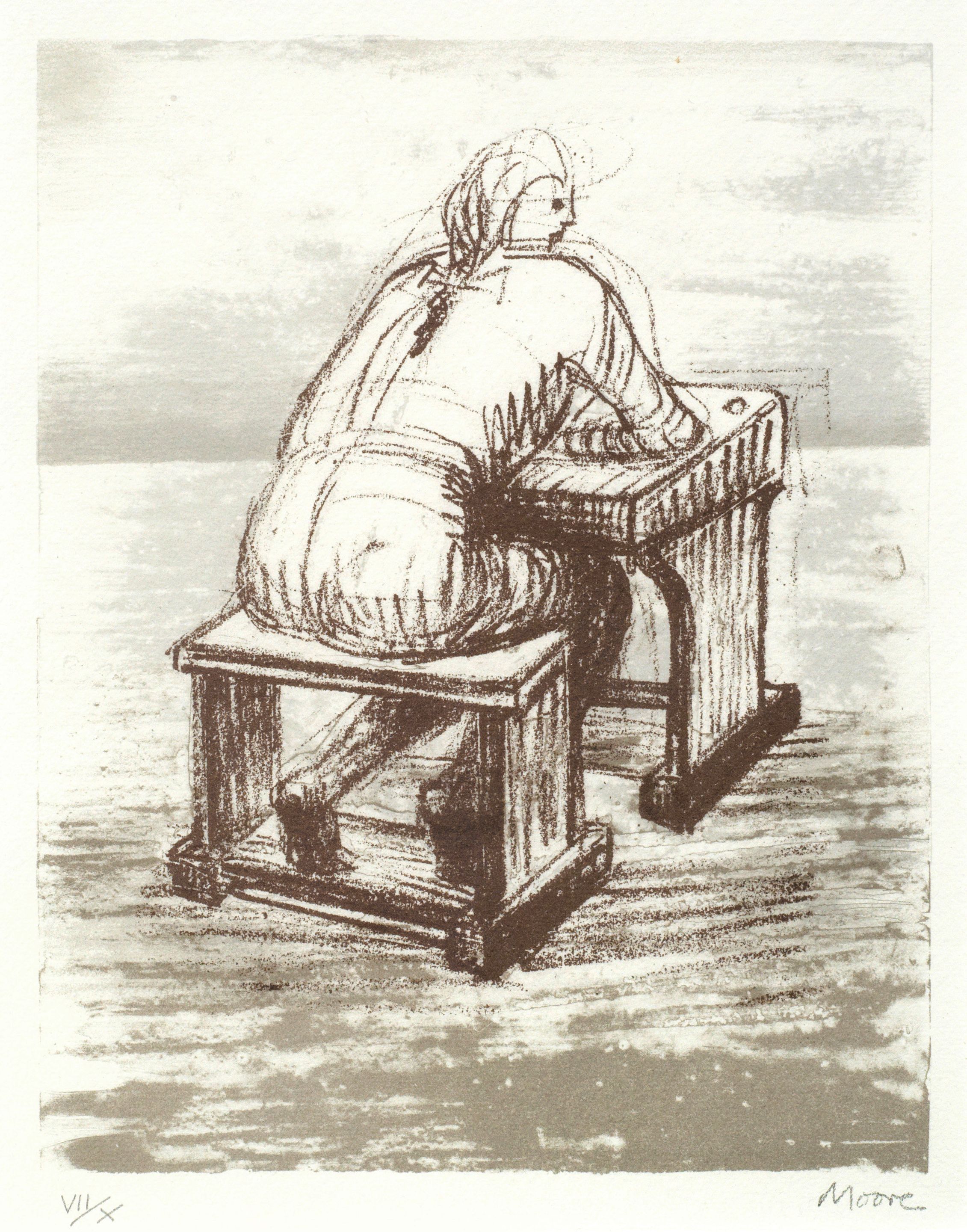 Girl Seated at Desk III