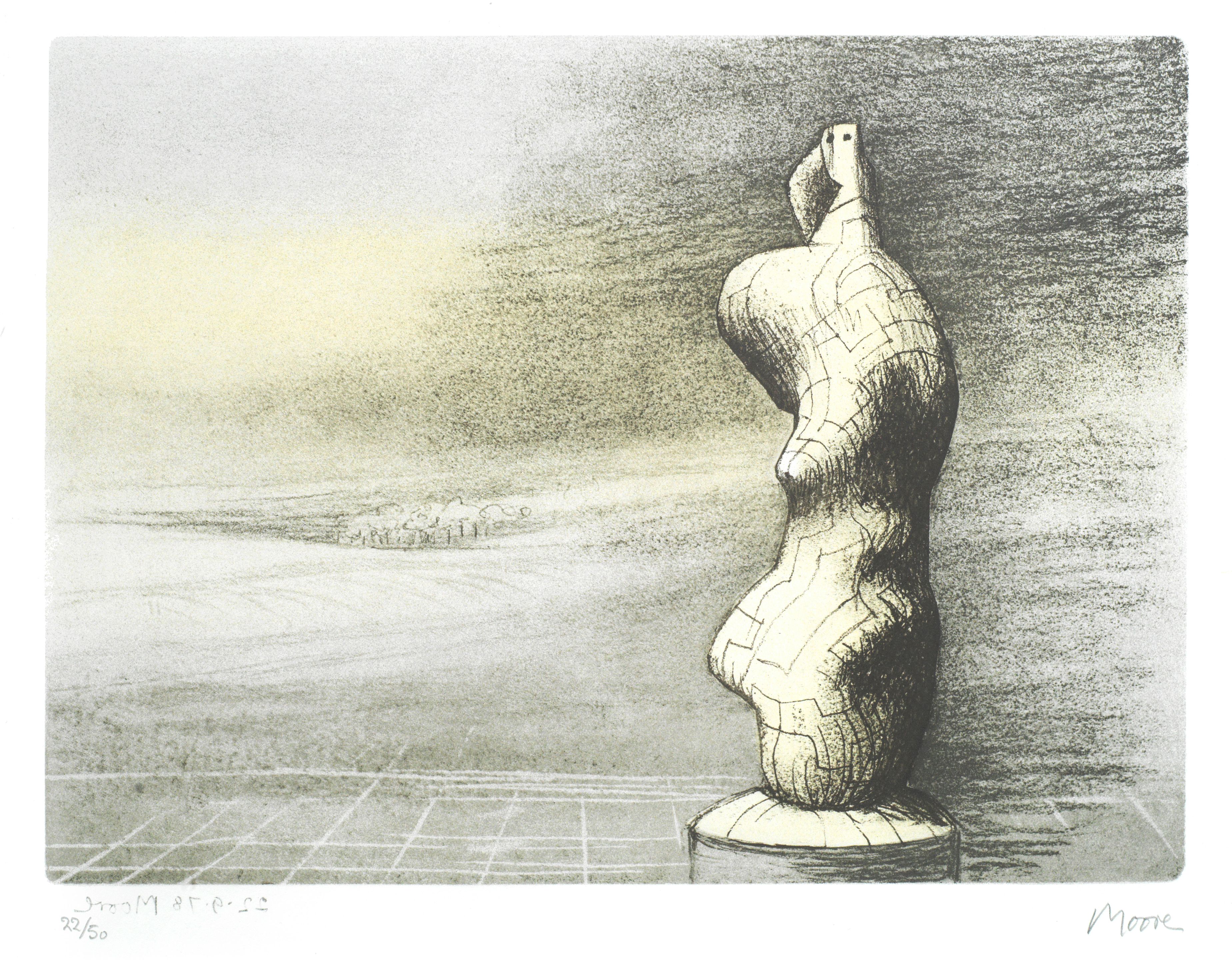 Standing Figure Storm Sky