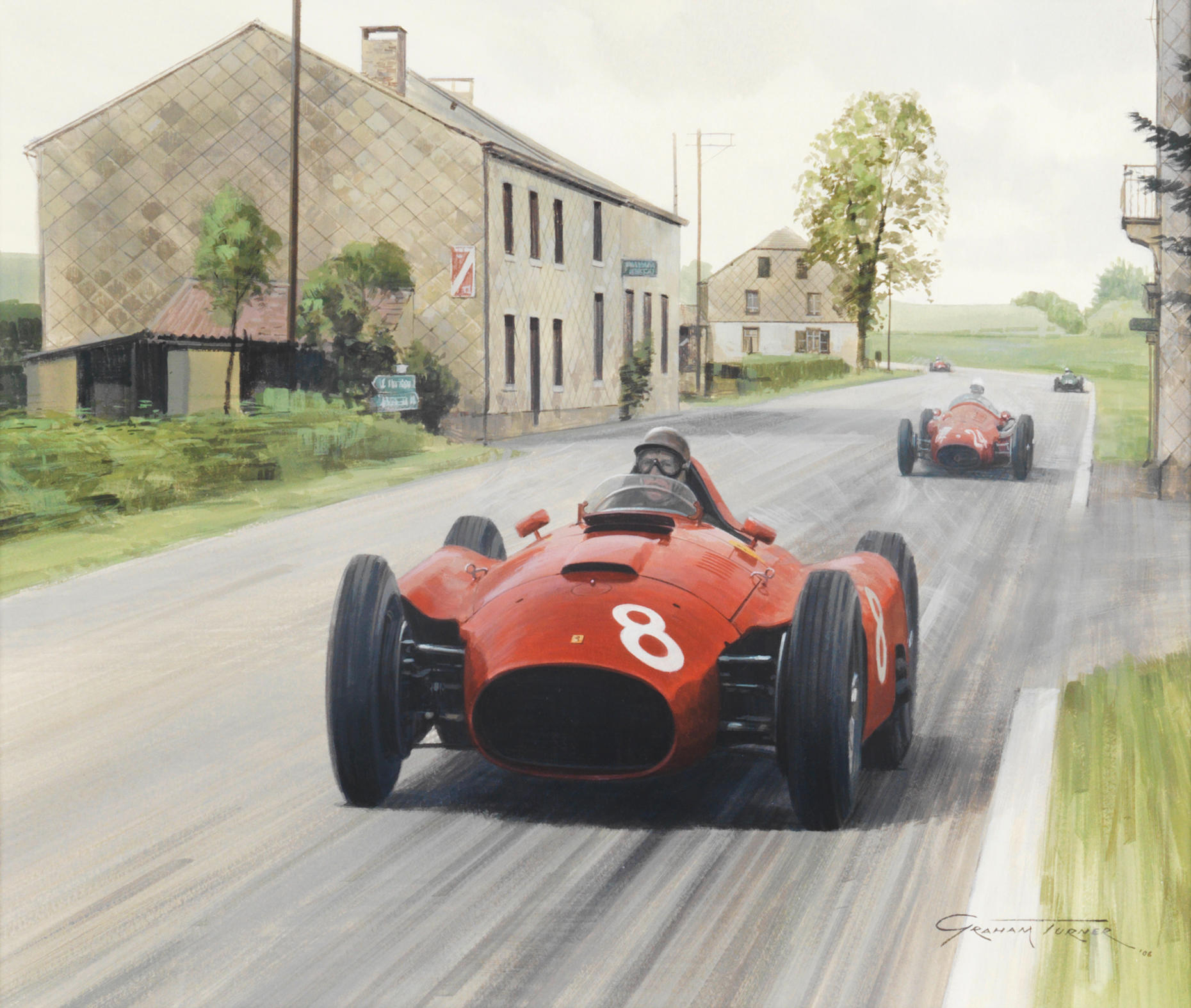 Bonhams : Graham Turner (British, 1964-), '1956 Belgian Grand Prix',