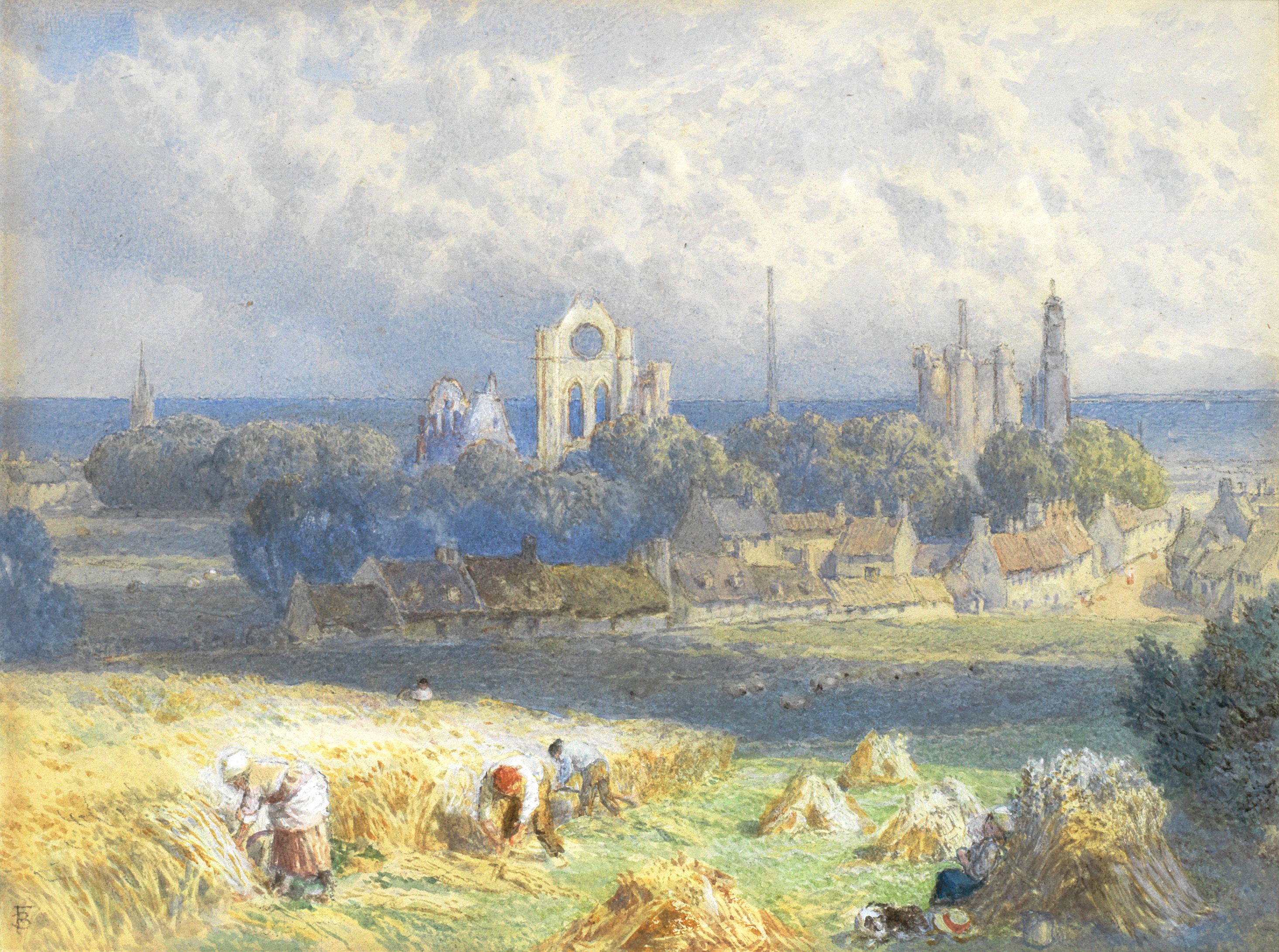 Bonhams : Myles Birket Foster, RWS (British, 1825-1899) Arbroath Abbey