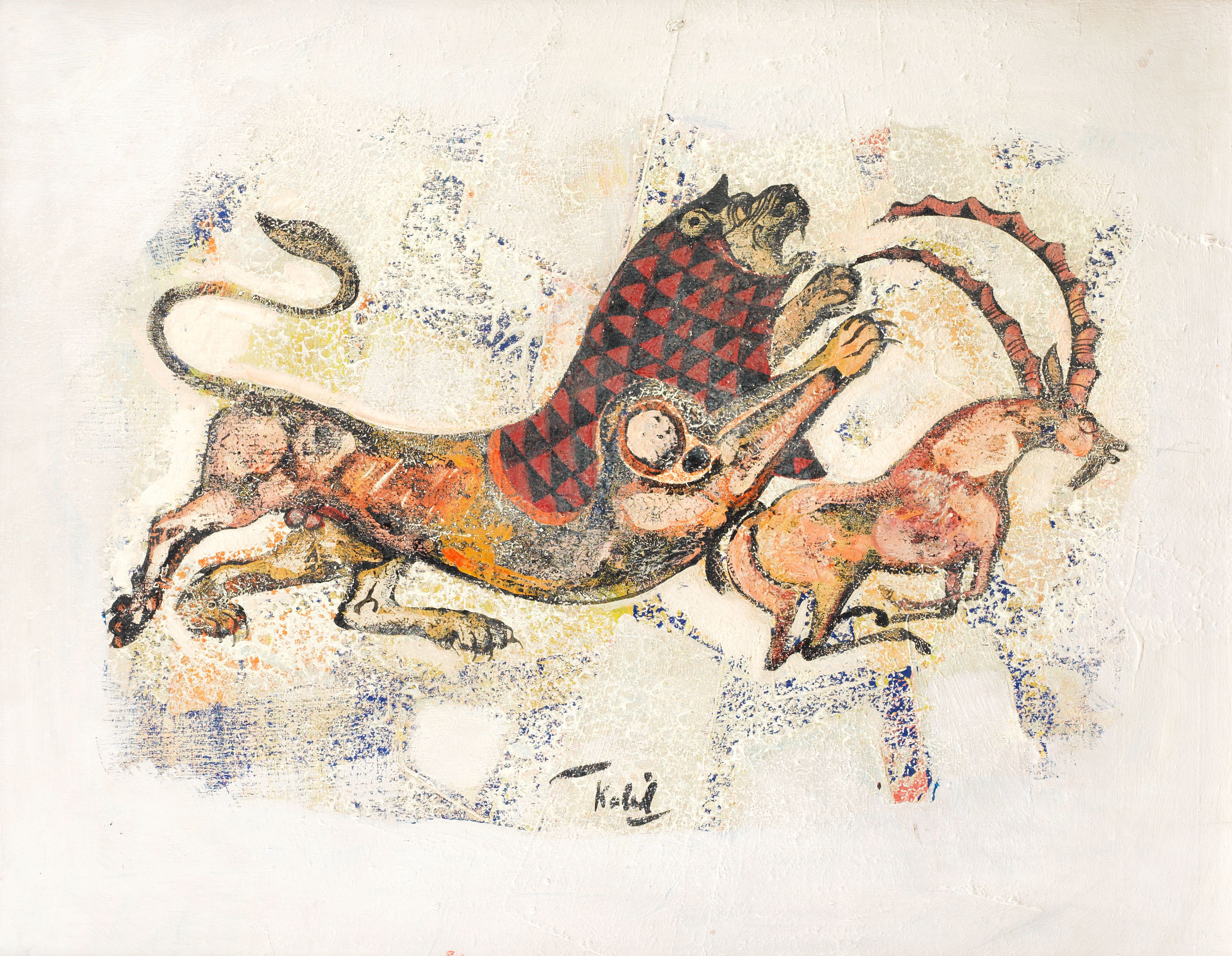 Bonhams : Khaled Al-Rahhal (Iraq, 1926-1987) The Hunt