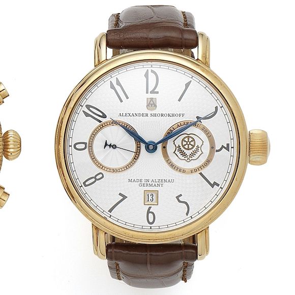 Bonhams : Alexander Shorokhoff. A limited edition 14K rose gold manual ...