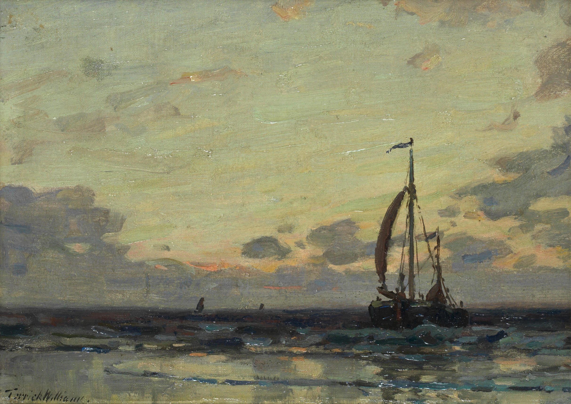 Bonhams : Terrick Williams (British, 1860-1936) Evening light