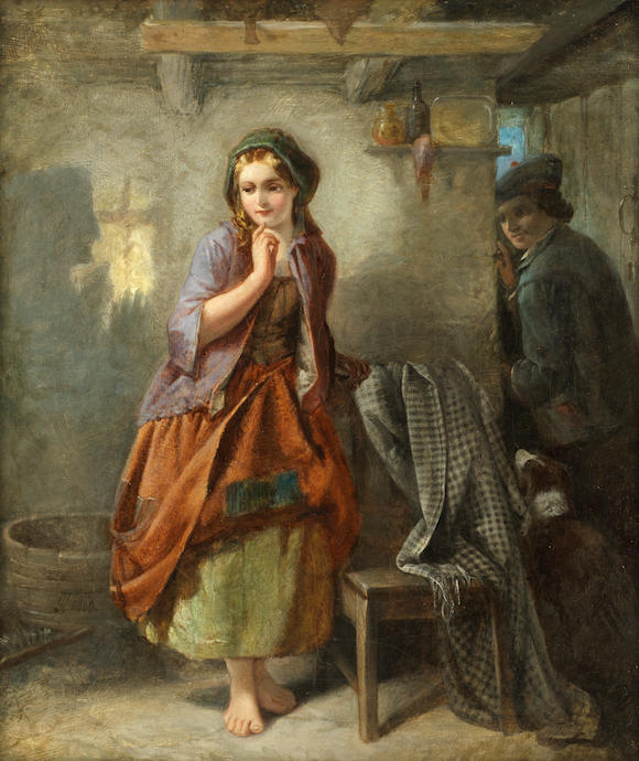 Bonhams : John Callcott Horsley, RA (British, 1817-1903) The suitor