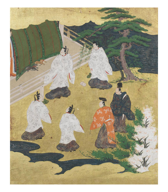 Bonhams Artist Unknown Illustration To Genji Monogatari The Tale Of