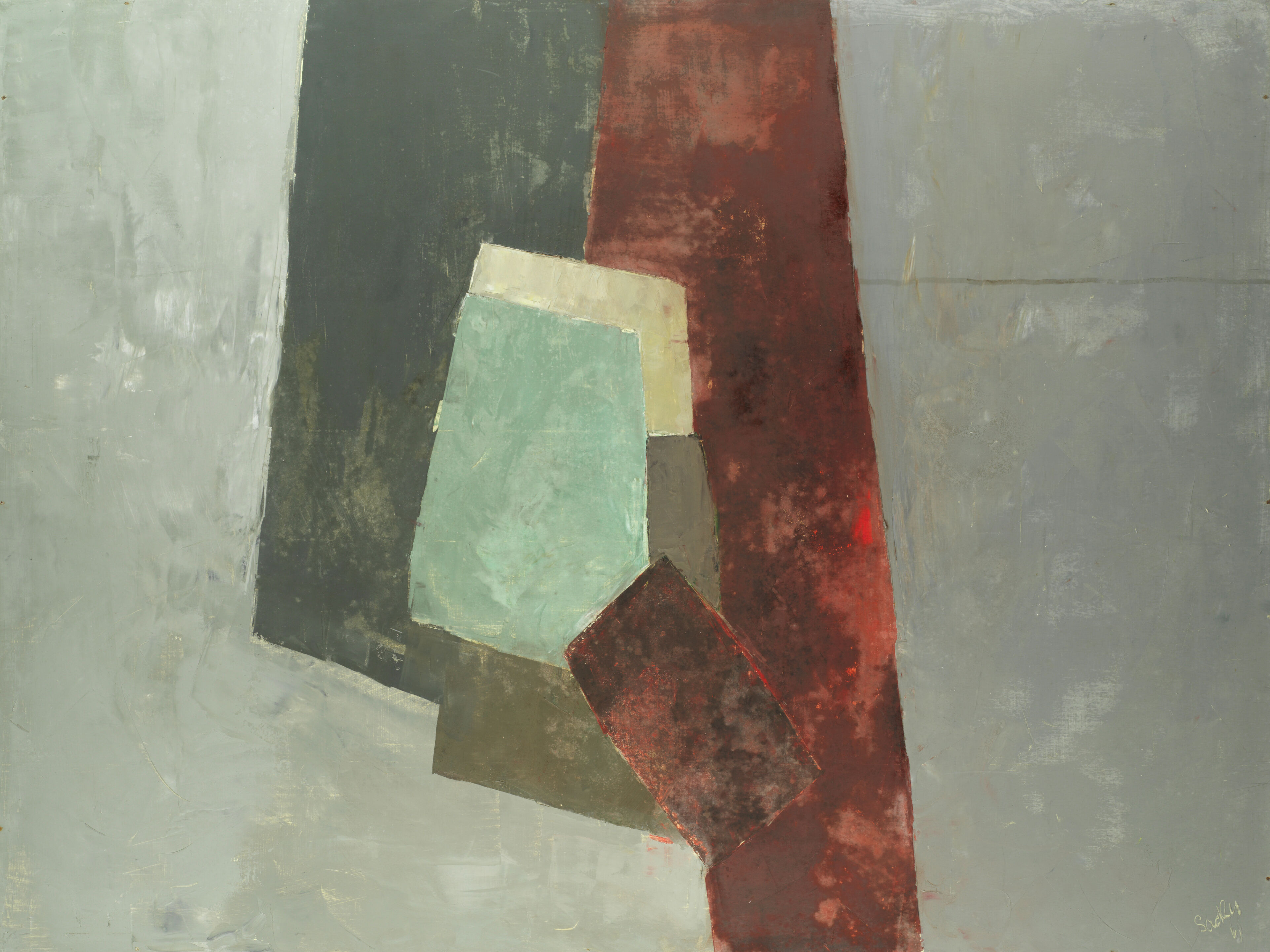 Composition with Grey Background