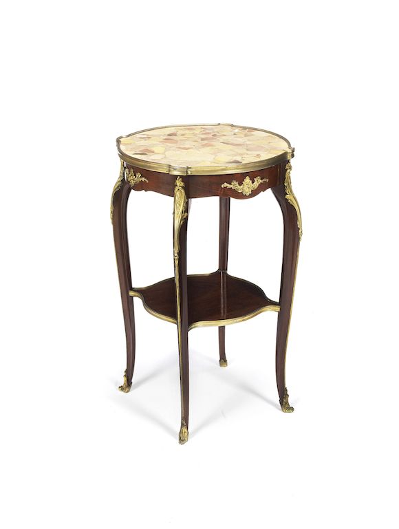 Bonhams : A French late 19th century gilt bronze mounted mahogany petit ...