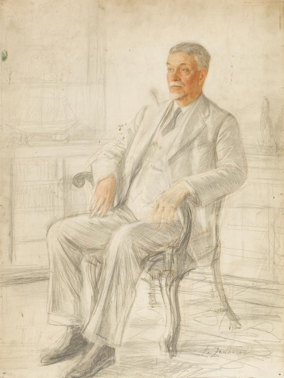 Bonhams Fedor Ivanovich Zakharov Russian 1882 1968 Sketch For The Portrait Of Mr Charles R