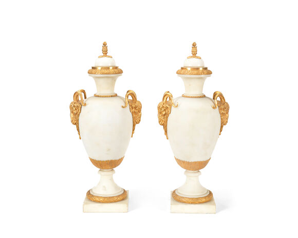 Bonhams : A pair of late 19th / early 20th century gilt bronze mounted ...