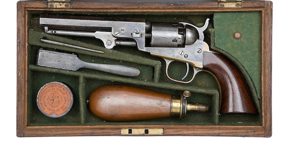 Bonhams : A Cased Colt 1849 Model Pocket Percussion Revolver