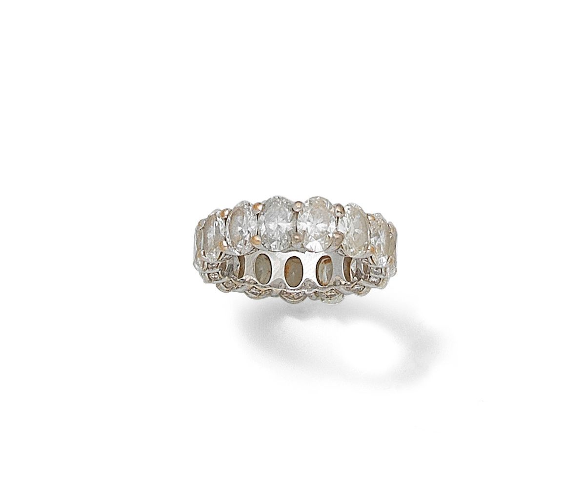 A diamond eternity ring