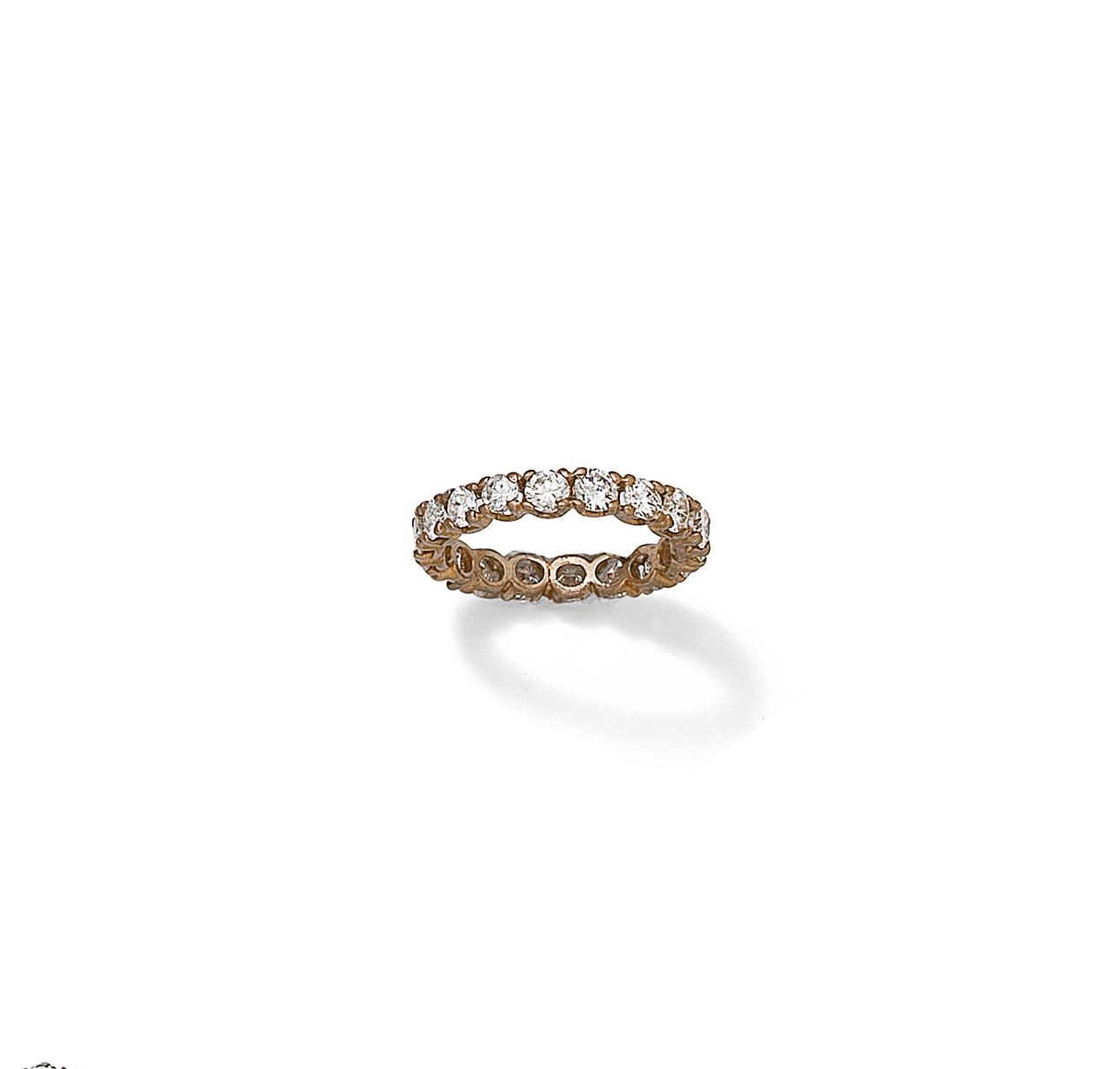 A diamond eternity ring