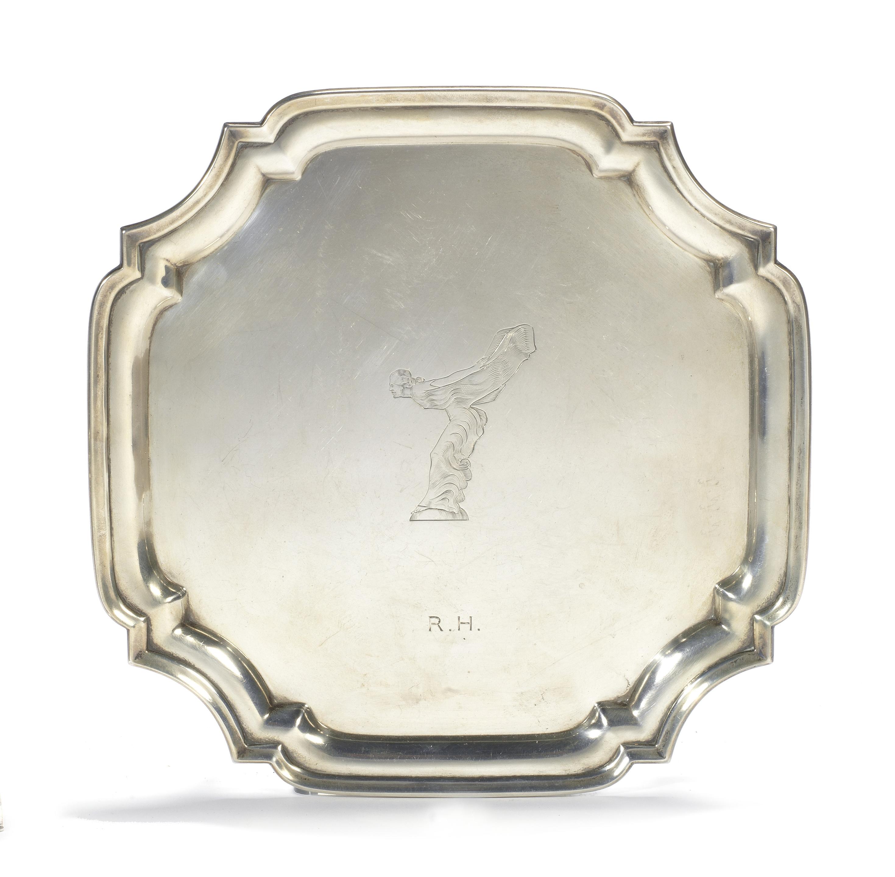 Bonhams Cars : A Rolls-Royce sterling silver salver by Saunders ...