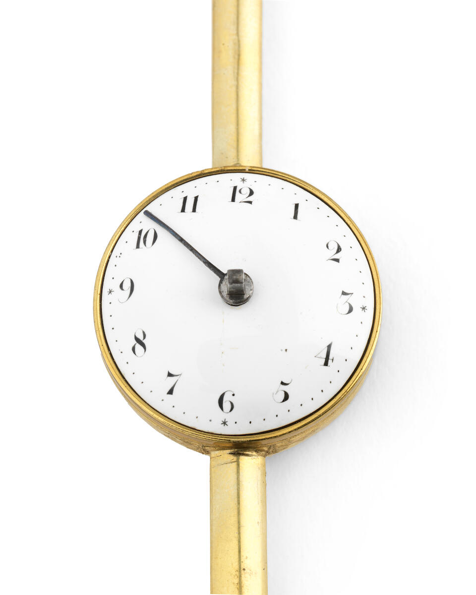 Bonhams A rare early 19th century ebony inlaid mahogany quarter chiming table clock with