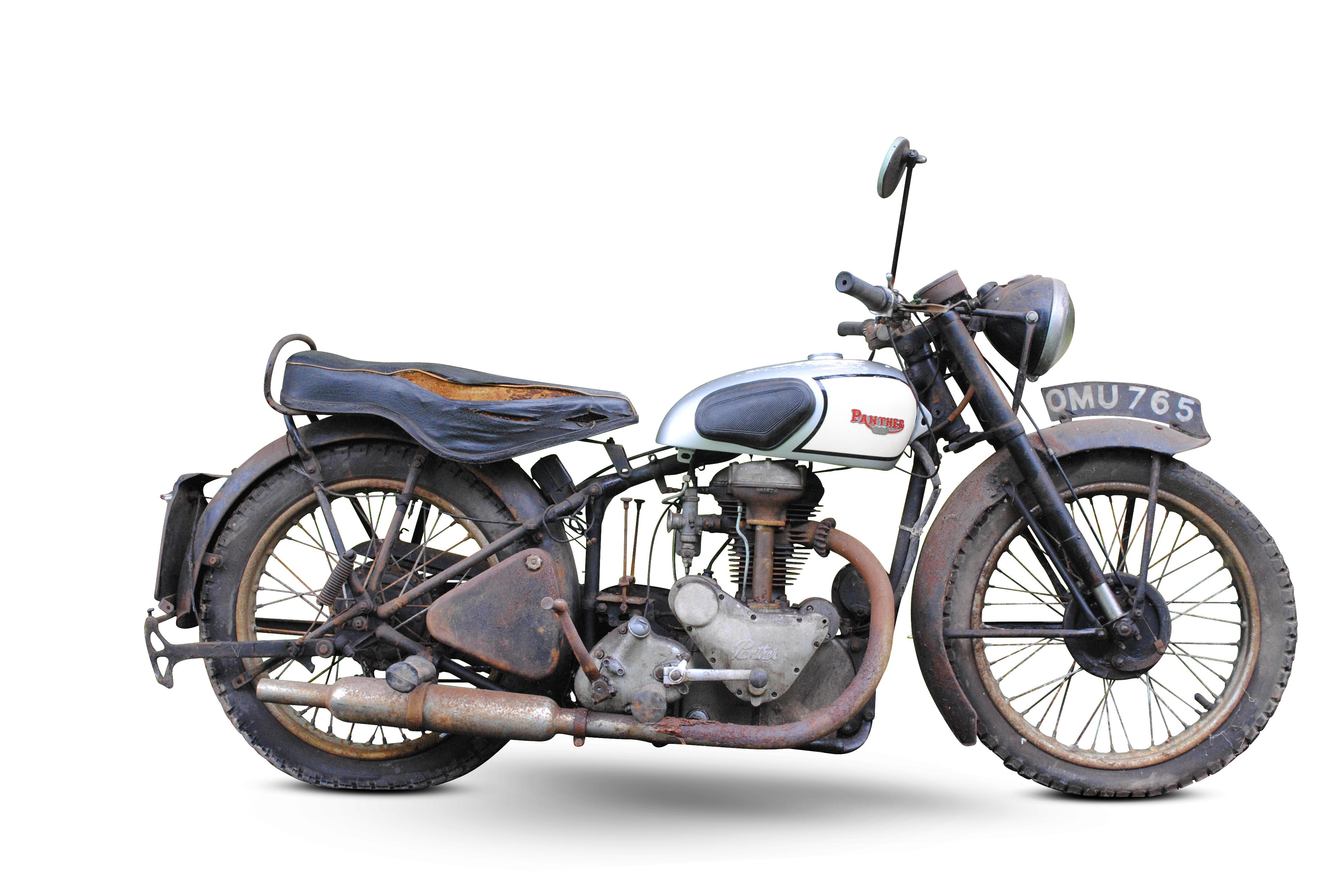 Bonhams Cars Property of a deceased s estate 1950 Panther 350cc Model 75 Project Frame no. 2181 Engine no. 50K384A