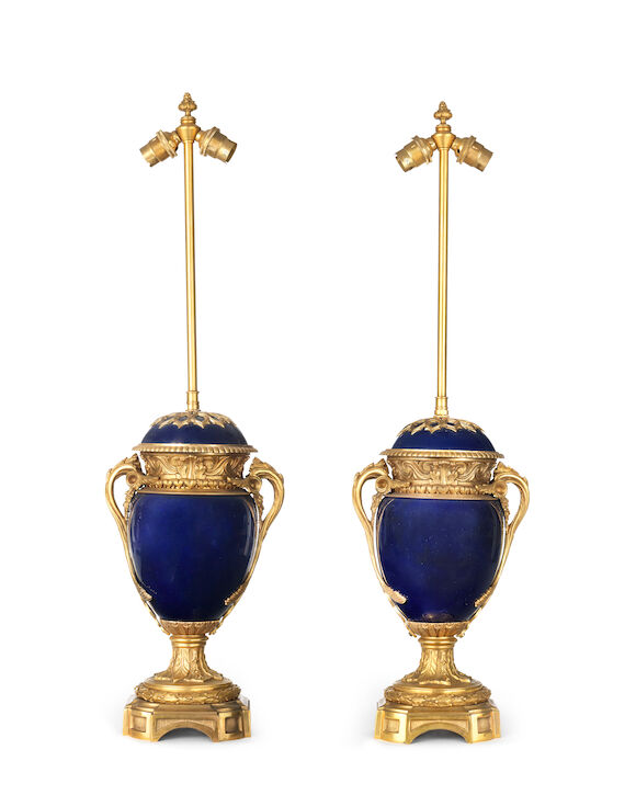 Bonhams : A pair of late 19th /early 20th century French gilt bronze ...